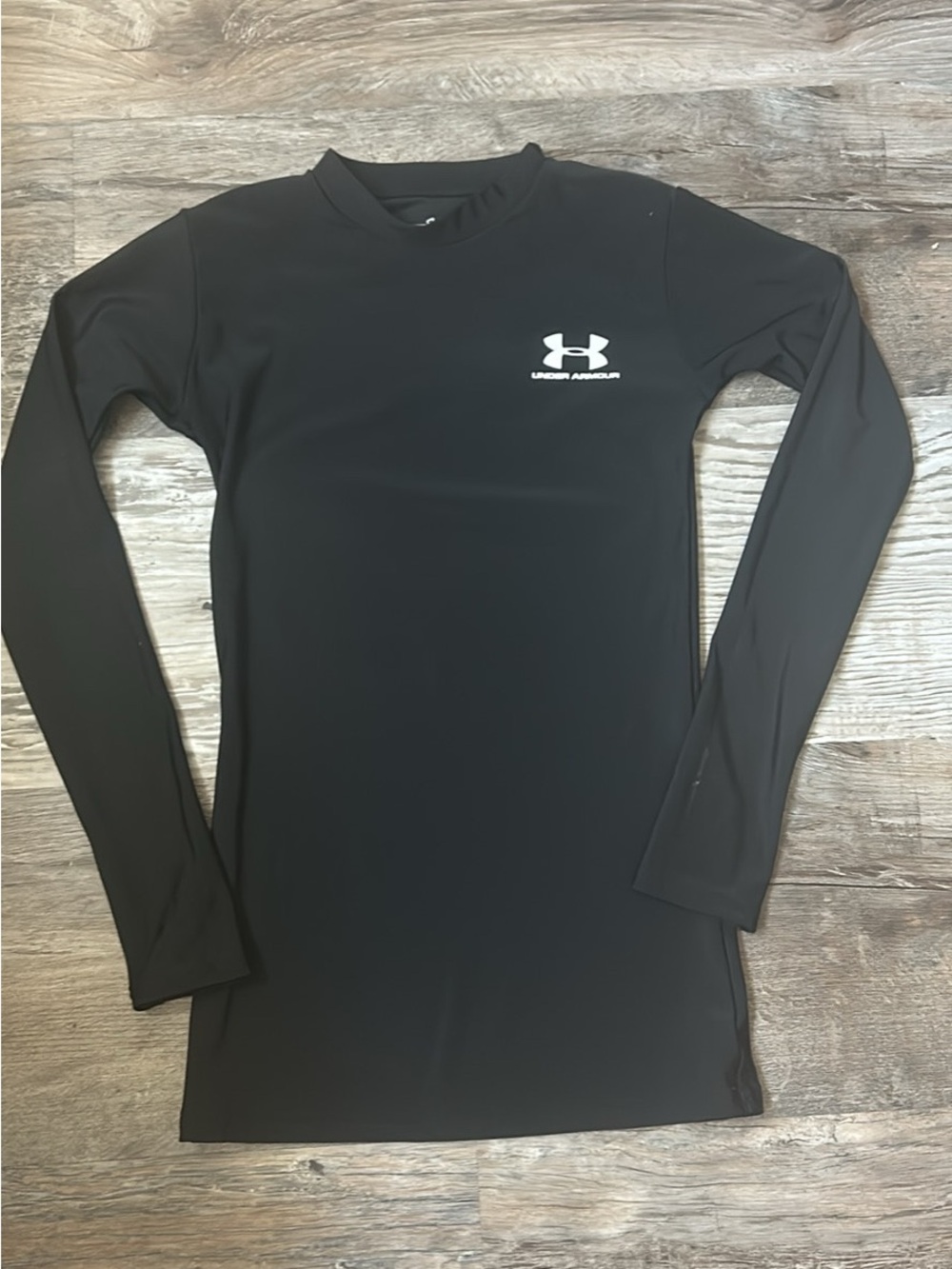 Under Armour Black Long Sleeve Tech Tee youth small